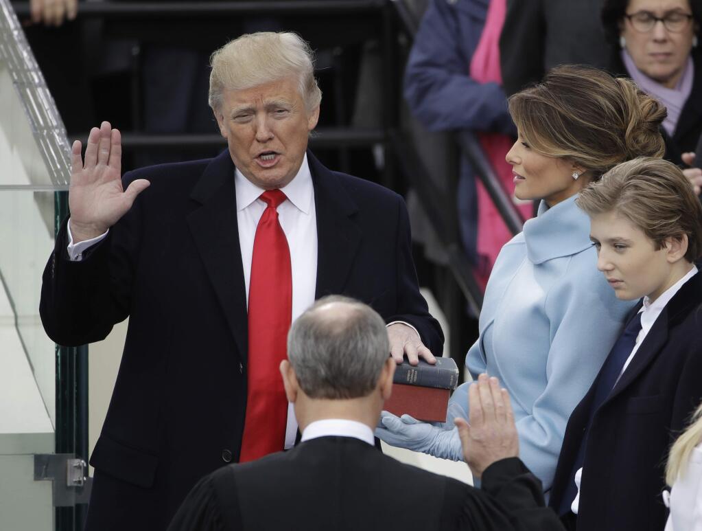 When Donald Trump, then 70, was sworn in as the 45th president of the United States on Jan. 20, 2017, he became the oldest incoming president. It's possible candidates for both major parties will be over 70 in 2020. (MATT ROURKE / Associated Press)