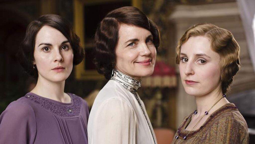 Nick Briggs/Carnival Film and Television/ McClatchy NewspapersFrom left, Michelle Dockery as Mary Crowley, Elizabeth McGovern as Lady Cora and Laura Carmichael as Lady Edith from the hit television series 'Downton Abbey.'