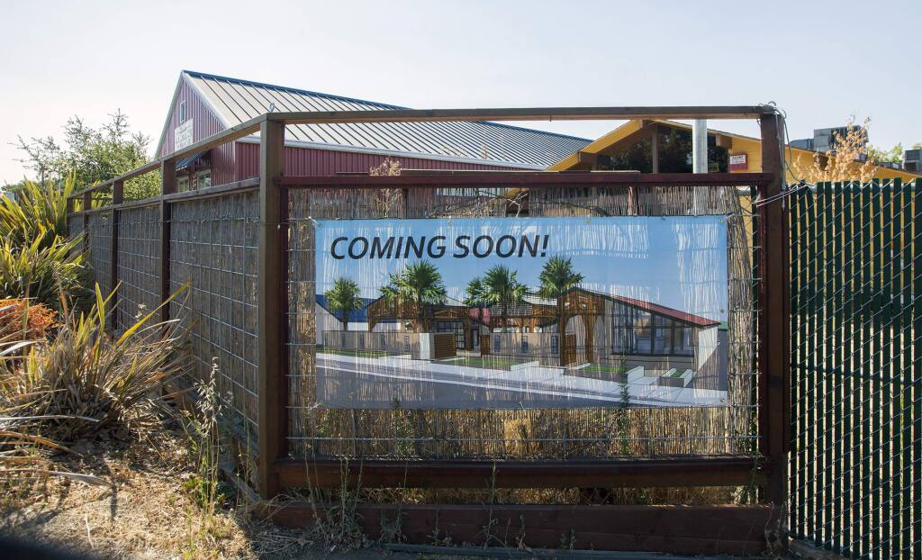 The location of the former Community Cafe and Wine Annex on West Napa St., now empty, which is managed by Jon Early and proposed as a possible cannabis dispensary site. (Photo by Robbi Pengelly/Index-Tribune)