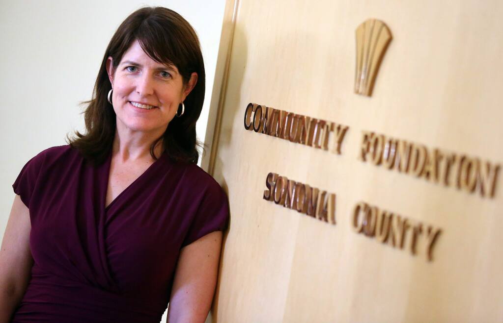 Elizabeth Brown, president and chief operating officer of Community Foundation Sonoma County, has a wealth of experience with nonprofit groups. Founded in 1983, the organization is involved in all aspects of the community, including education, health and the arts. (Christopher Chung/ The Press Democrat) 2014