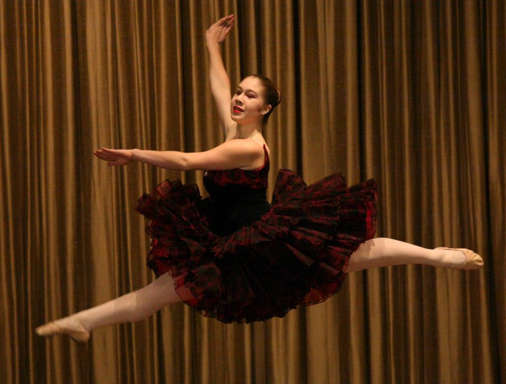 Claire Desenberg dances in the Petaluma School of Ballet & Petaluma City Ballet's 2014 Nutcracker. (SCOTT MANCHESTER/ARGUS-COURIER STAFF)