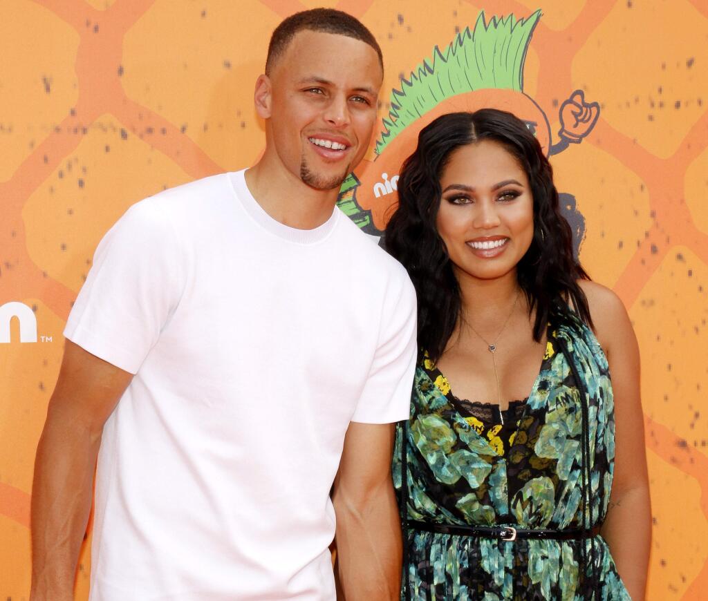 Stephen Curry and Ayesha Curry at the Nickelodeon Kids' Choice Sports Awards 2016 held at the UCLA's Pauley Pavilion in Westwood on July 14, 2016. (Tinseltown/Shutterstock)