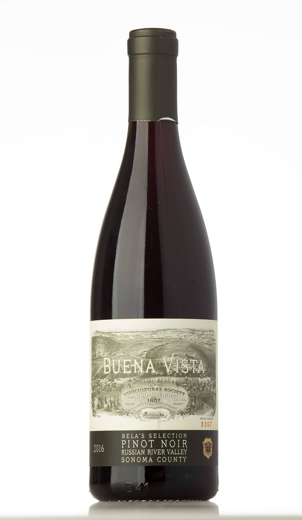 Havest Fair Sweepstakes Winner: Buena Vista 2016 Pinot. (photo by John Burgess/The Press Democrat)