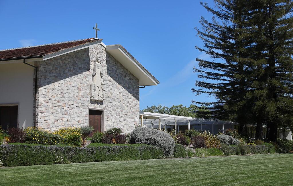 The church on the Hanna Boys Center campus near Sonoma on Wednesday, April 17, 2019. (Christopher Chung/ The Press Democrat)