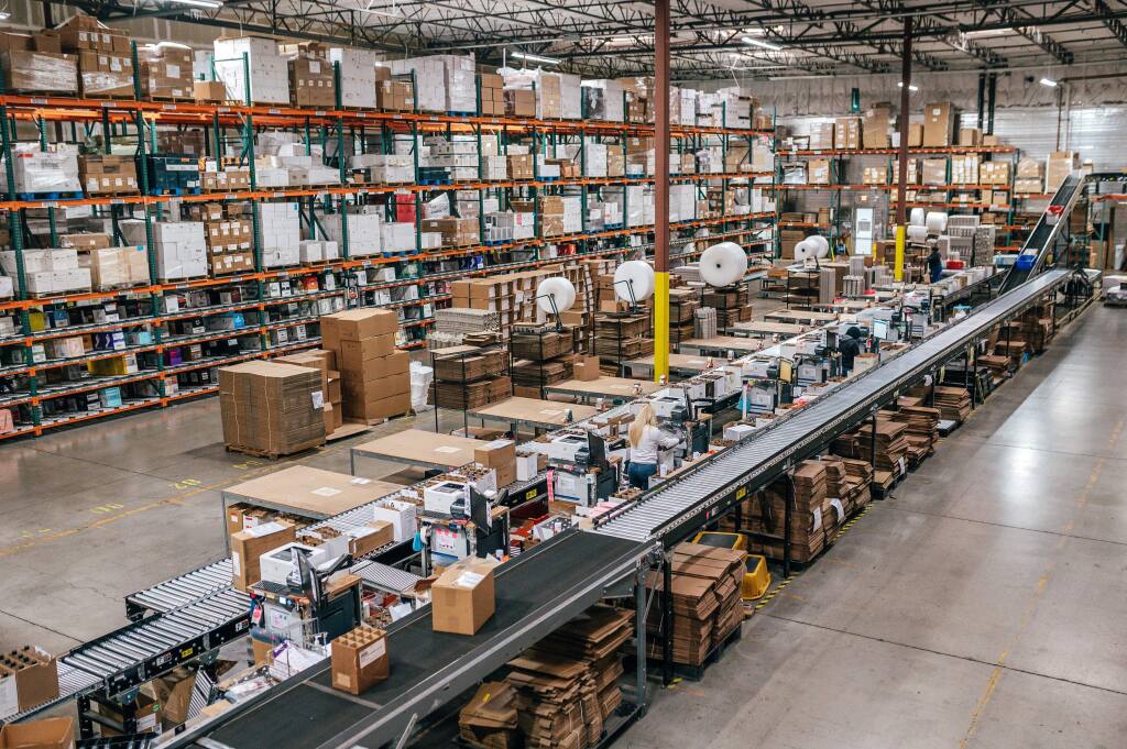 Wineshipping's 300,000-square-foot Napa warehouse, one of eight the company operated nationwide as of March 2020. (courtesy photo)
