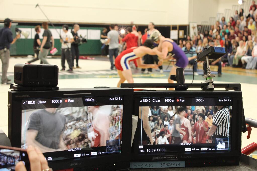 Kate Hoover/For the Argus-CourierFilming at Casa Grande High School of the 'The Wizard.'