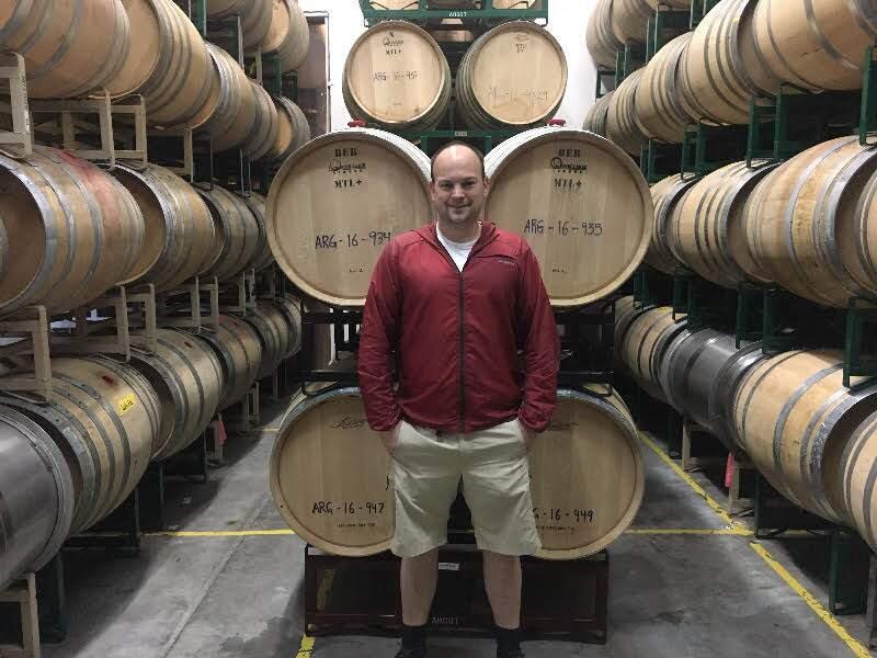 Winemaker of Argot Wines Justin Harmon, who produces Slang