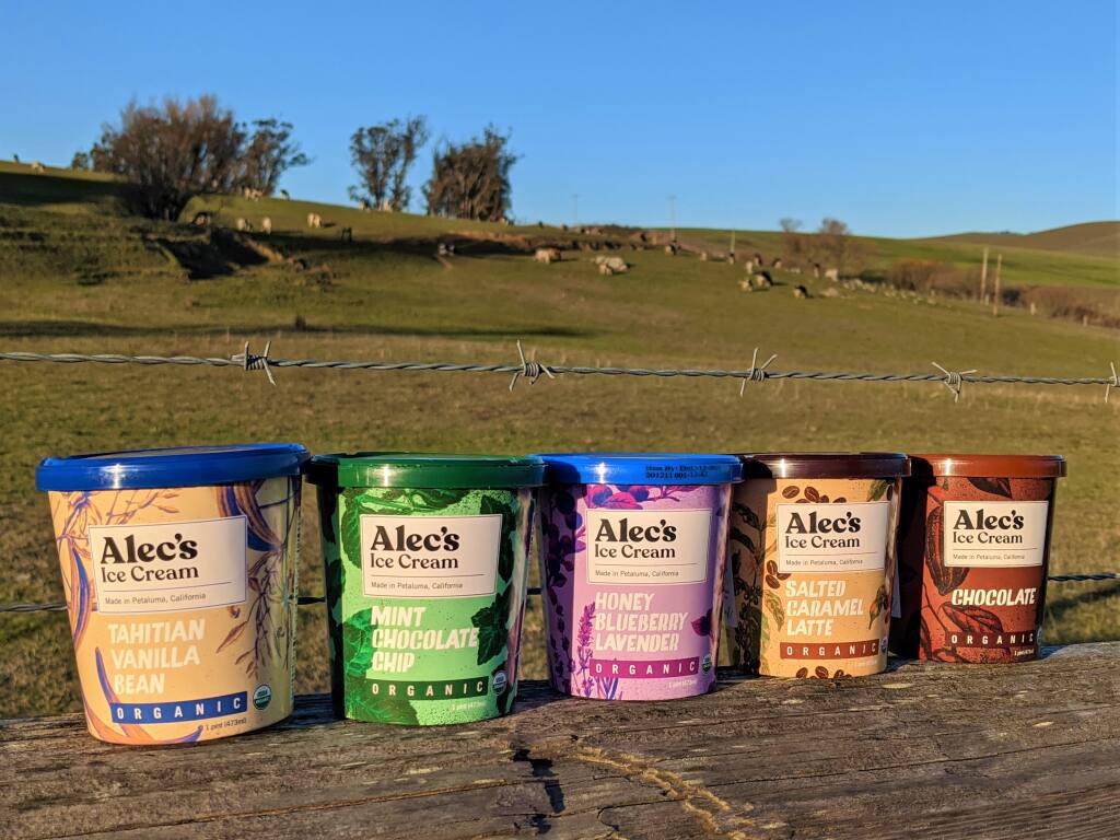 Alec’s Ice Cream released its first five flavors recently. (Houston Porter/for the Argus-Courier)