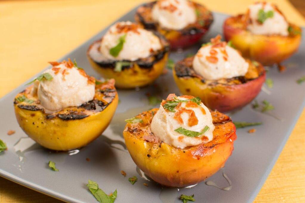 Grilled Spiced Peaches made with George Peach Spice. (Courtesy Savory Spice)