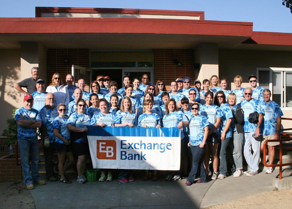 Exchange Bank volunteer team