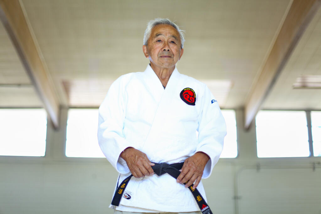 Henry Kaku, a Judo instructor in Petaluma is offering free self-defense classes to local Asian Americans in response to recent hate crimes. (CRISSY PASCUAL/ARGUS-COURIER STAFF)