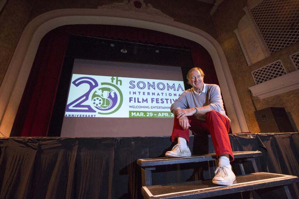 The Sonoma International Film Festival's executive director Kevin McNeely at the Sebastiani Theatre, a prominent venue for films during the five-day festival. (Photo by Robbi Pengelly/Index-Tribune)