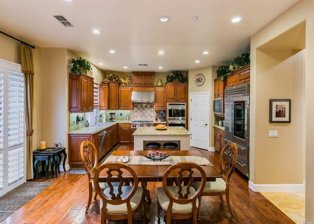An open-floor plan with spaces for cooking, dining and relaxing at 1727 Calle Ranchero Drive, Petaluma. Property listed by Marissa McCusker/Coldwell Banker, coldwellbanker.com, 707-591-4648. (Courtesy of BAREIS MLS)