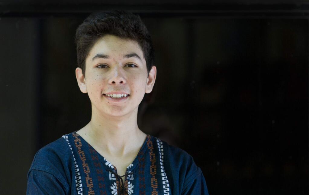 Sixteen-year-old Jose Valdivia is lobbying for usage of the pronoun 'they' instead of 'he' or 'she' for gender fluid individuals. (Photo by Robbi Pengelly/Index-Tribune)