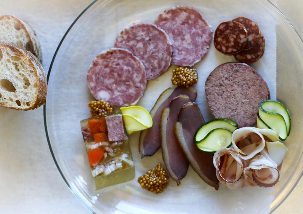 Thistle Meats in Petaluma was one of the nominees for the Good Food Awards for their Milano Salami. (Heather Irwin / Press Democrat)