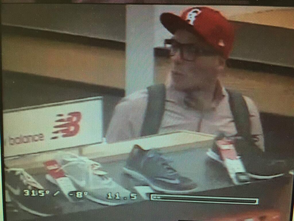 Petaluma police are seeking this suspect in the theft of items from Kohl's. (Petaluma Police Department photo)