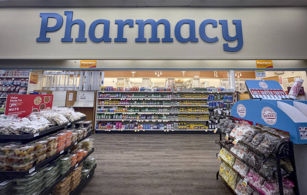 The pharmacy inside the Lucky Stores supermarket at 939 Lakeville Highway in east Petaluma is set to close Aug. 24, with services being transferred to Walgreens. (File photo)