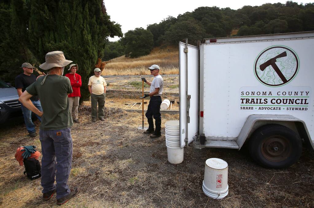 The Sonoma County Trails Council, recently renamed the Redwood Trails Council, has been a recipient of Landmark Vineyards Community Grants in the past. (Christopher Chung/ The Press Democrat)