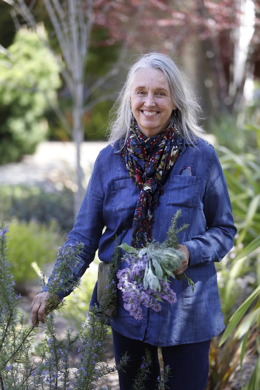 Ethnobotanist Kathleen Harrison, director of Botanical Dimensions, teaches a 'Global Ethnobotany with a Local Focus' class at the Occidental Center for the Arts on Sunday, April 8, 2018 in Occidental, California . (BETH SCHLANKER/The Press Democrat)