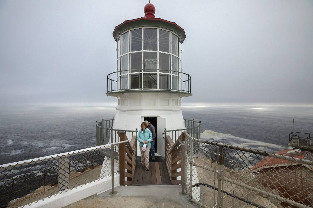 The Point Reyes Lighthouse opened last week after a 15-month restoration, the first major project since it was constructed in 1870. (John Burgess/The Press Democrat)