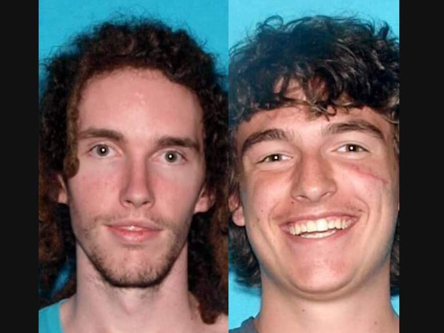 Mavrick William Fisher (right) admitted to killing Grant David Whitaker (left) after a recent altercation at a Northern California campground, according to a statement from the Lake County Sheriff's Office. Remains thought to belong to Whitaker were discovered over the weekend near Upper Lake. (LAKE COUNTY SHERIFF'S OFFICE)