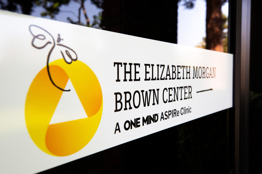 The Elizabeth Morgan Brown Center, a One Mind ASPIRe Clinic where mental health services are provided by Aldea Children and Family Services and Buckelew Programs. (ALVIN A.H. JORNADA / The Press Democrat)