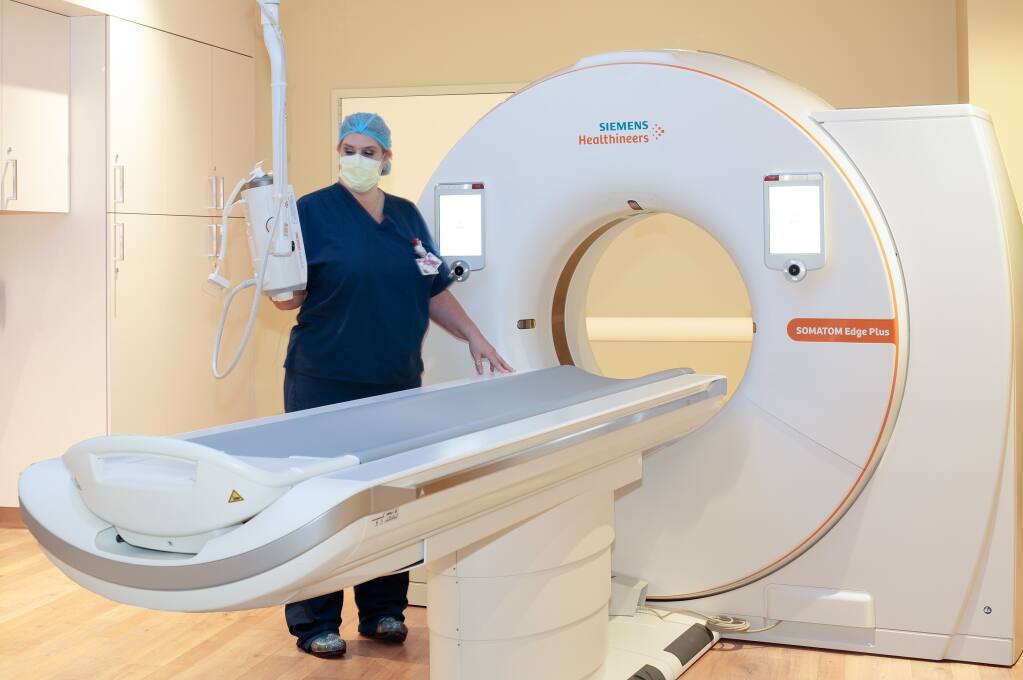 This state-of-the art CT scanner is one of the features at Sonoma Valley Hospital's Outpatient Diagnostics Center, which will open on Aug. 22.