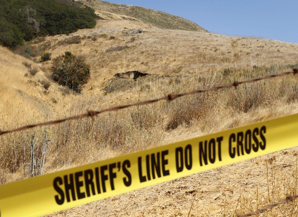 The San Luis Obispo County Sheriff's Department and the FBI have renewed a search for the remains of Kristin Smart at sites on the Cal Poly campus in San Luis Obispo, Calif., Tuesday, Sept. 6, 2016. (Joe Johnston/The Tribune (of San Luis Obispo) via AP)