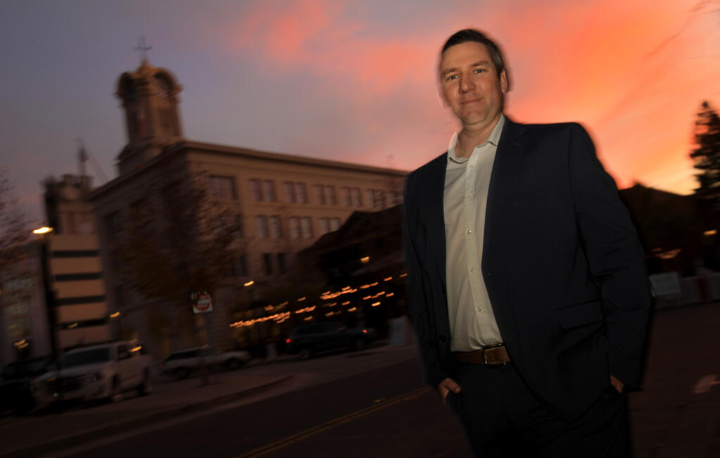 Chris Rogers, the new mayor of Santa Rosa, Wednesday, Dec. 9, 2020.  (Kent Porter / The Press Democrat) 2020