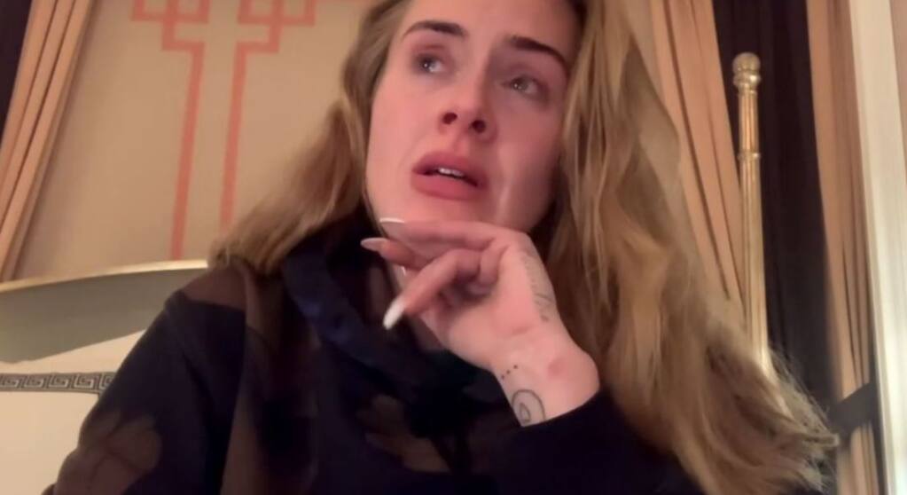 Adele announced in a video Thursday, Jan. 20, 2022, she would be postponing her Las Vegas residency shows. (Adele / Instagram)