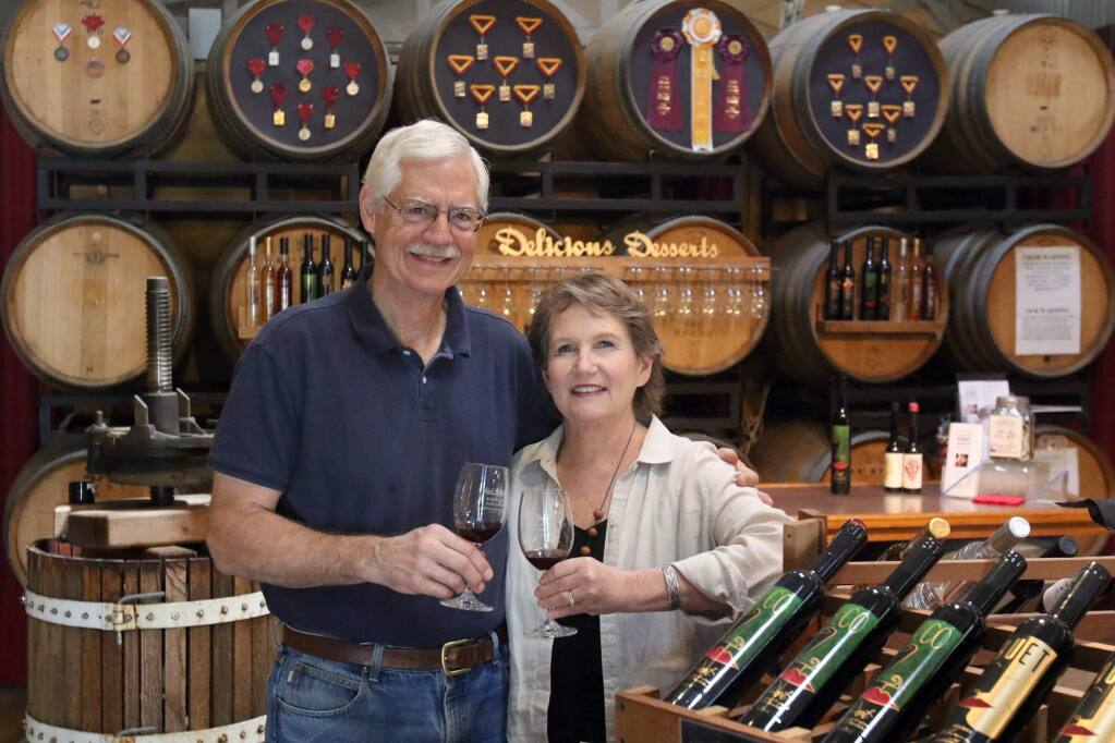 Bill and Caryn Reading helped popularize port in Petaluma with Sonoma Portworks in the Foundry. (SCOTT MANCHESTER/ARGUS-COURIER STAFF)