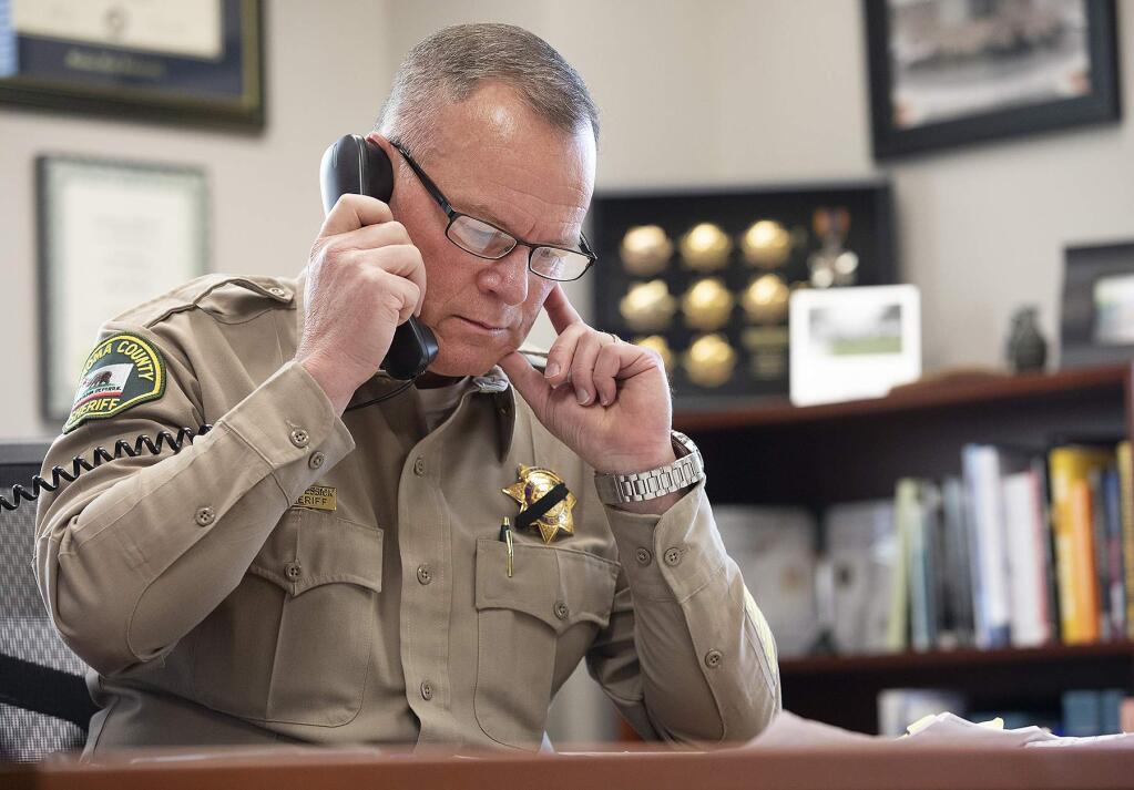 Sonoma County Sheriff Mark Essick (photo by John Burgess/The Press Democrat)