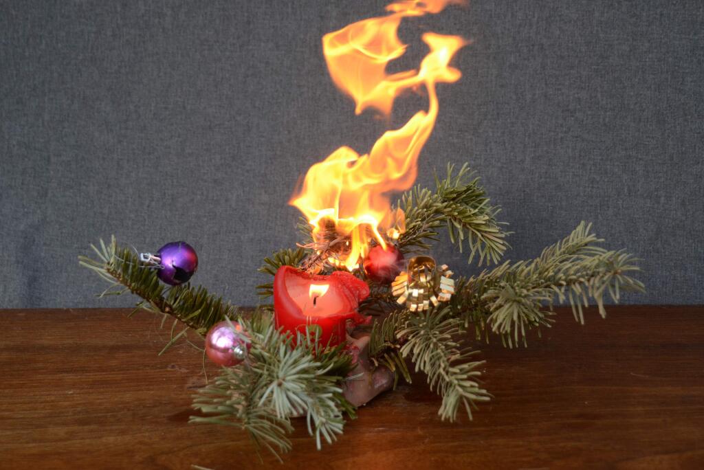 Dry winter decor can burn hot and fast.