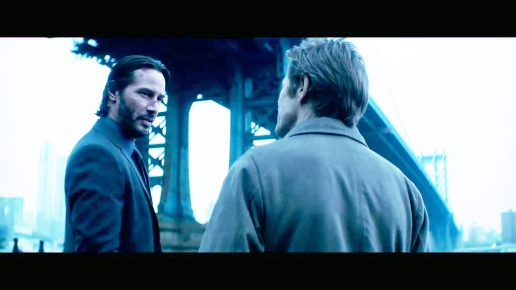 LionsgateIn 'John Wick,' Keanu Reeves, left, with Willem Dafoe, ays a stunningly lethal contract killer who goes on a rampage after a Russian thug murders his dog.