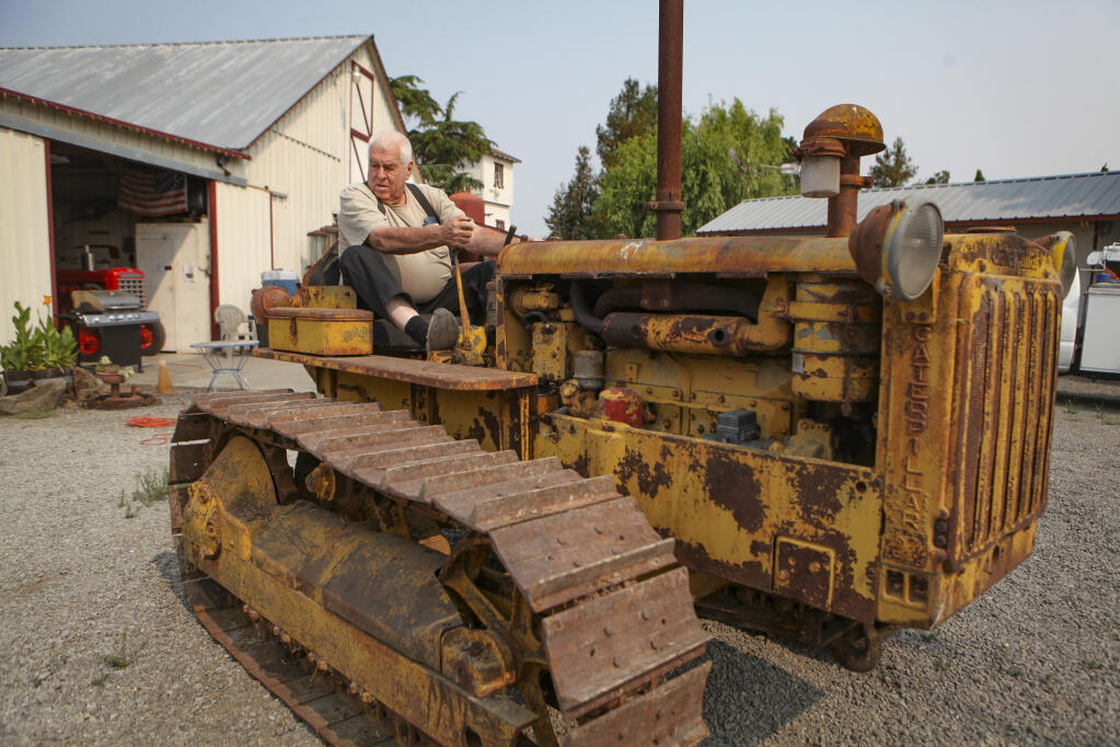 Steve Phillips at the Penngrove Power and Implement Museum. Friday, July 30, 2021. (CRISSY PASCUAL/ARGUS-COURIER STAFF)
