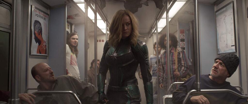 Marvel StudiosBrie Larson as Carol Danvers, who become one of the universe's most powerful heroes, Captain Marvel, when Earth is caught in the middle of a galactic war between two alien races in 'Captain Marvel.'