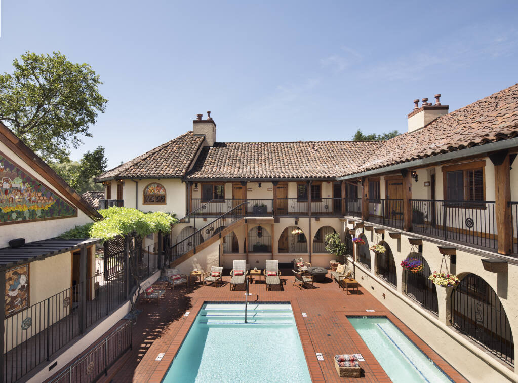 Rancho Caymus Inn, a 26-room boutique hotel in Napa, has been acquired by Chicago-based Stonehouse Capital. (Courtesy photo)