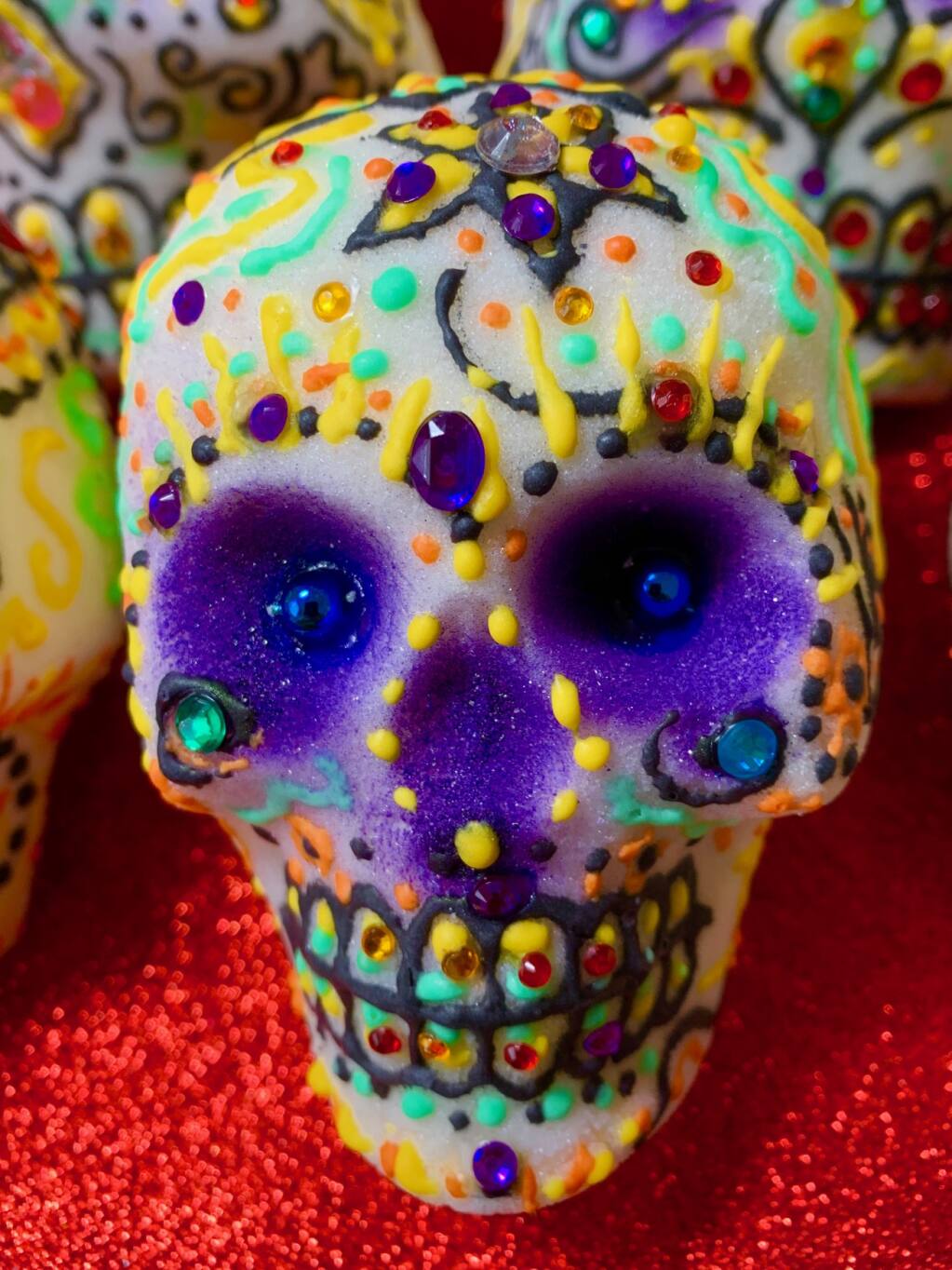 Artist Diego Marcial Rios teaches the art of decorating sugar skulls for Day of the Dead. (Diego Marcial Rios)