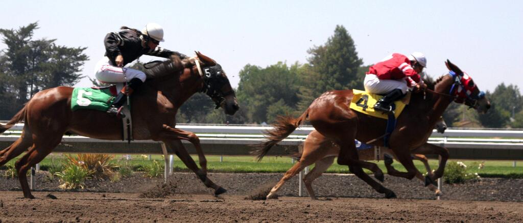 Bill Hoban/Index-Tribune file photoHorse racing to the Sonoma County Fair starting Thursday, July 30.