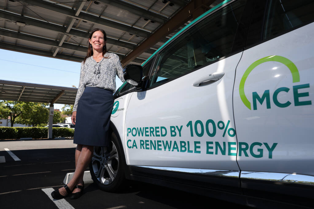 Dawn Weisz is the chief executive officer of Marin Clean Energy.  Portrait taken in San Rafael on Tuesday, July 12, 2022.  (Christopher Chung/The Press Democrat)