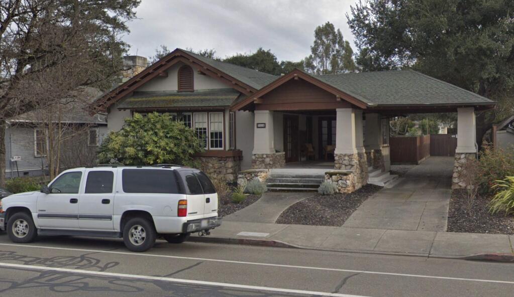 This house, a Craftsman-style, six-bedroom home at 866 Sonoma Ave. in Santa Rosa, is listed on Zillow at $1,150,000. (GOOGLE STREET VIEW)