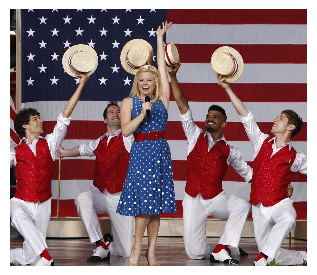 Megan Hilty, singer, actress, star of Broadway, television and film, pictured in 'A CAPITOL FOURTH Celebrate Live with Megan Hilty!,' a PBS special from 2012. (PBS)