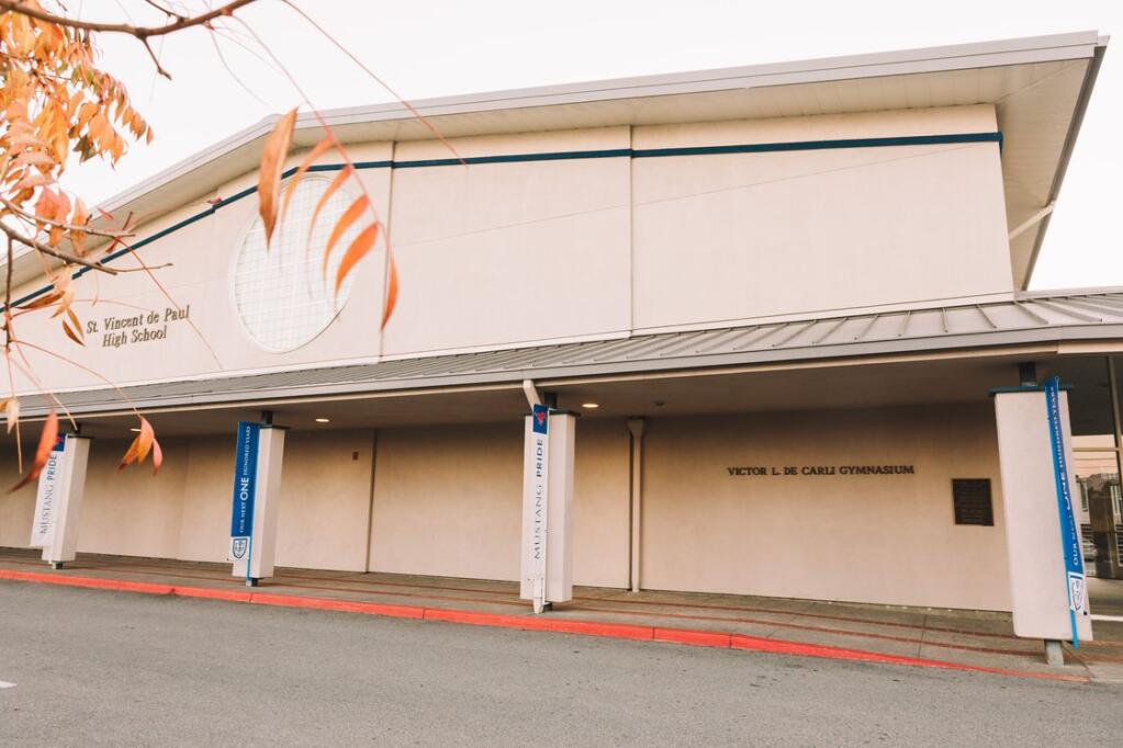 St. Vincent de Paul High School in Petaluma canceled school Thursday after two students reported they received a social media post containing images of guns and references to a school shooting. (Courtesy)