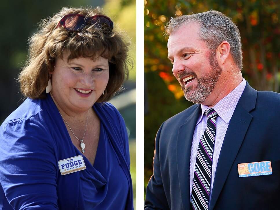 Deb Fudge and James Gore, candidates for 4th District Sonoma County supervisor (Press Democrat photos)