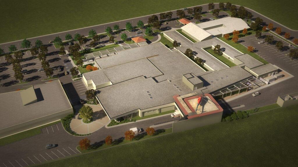 The new emergency room at Ukiah Valley Medical Center will feature a rooftop landiing pad for easy helicopter access.
