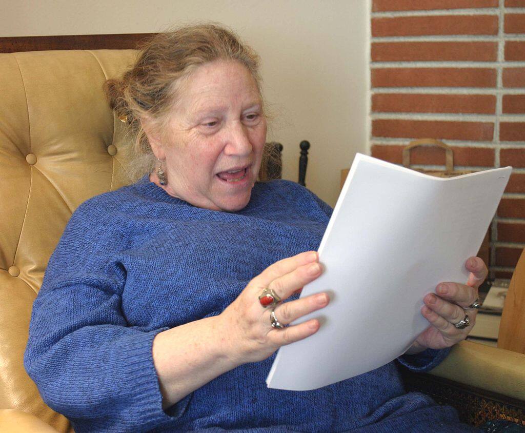 Diane di Prima, photographed by Gloria Graham during the taping of Add-Verse, 2004. (Onehandclapping / Wikipedia)