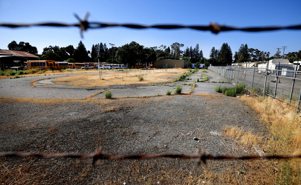 The proposed site of a new Boys and Girls Club of Sonoma-Marin in Roseland, Wednesday, July 14, 2021.  (Kent Porter / Press Democrat) 2021