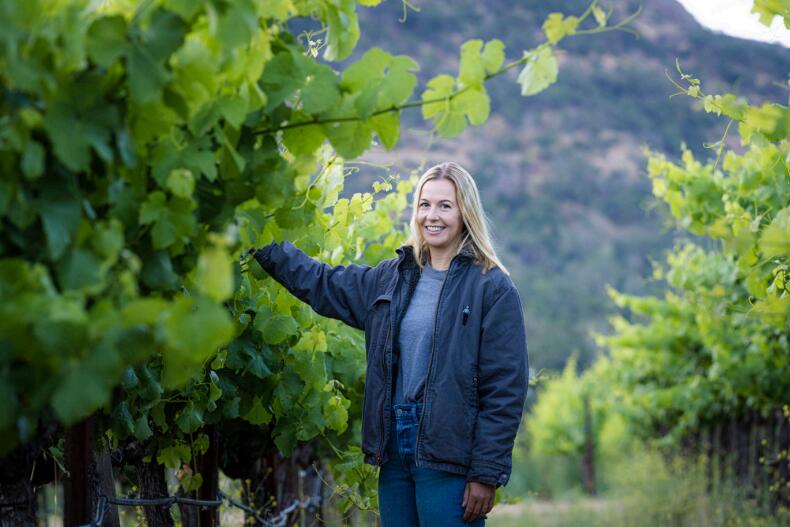Sam Mills, research viticulturist,  Silverado Farming Company.