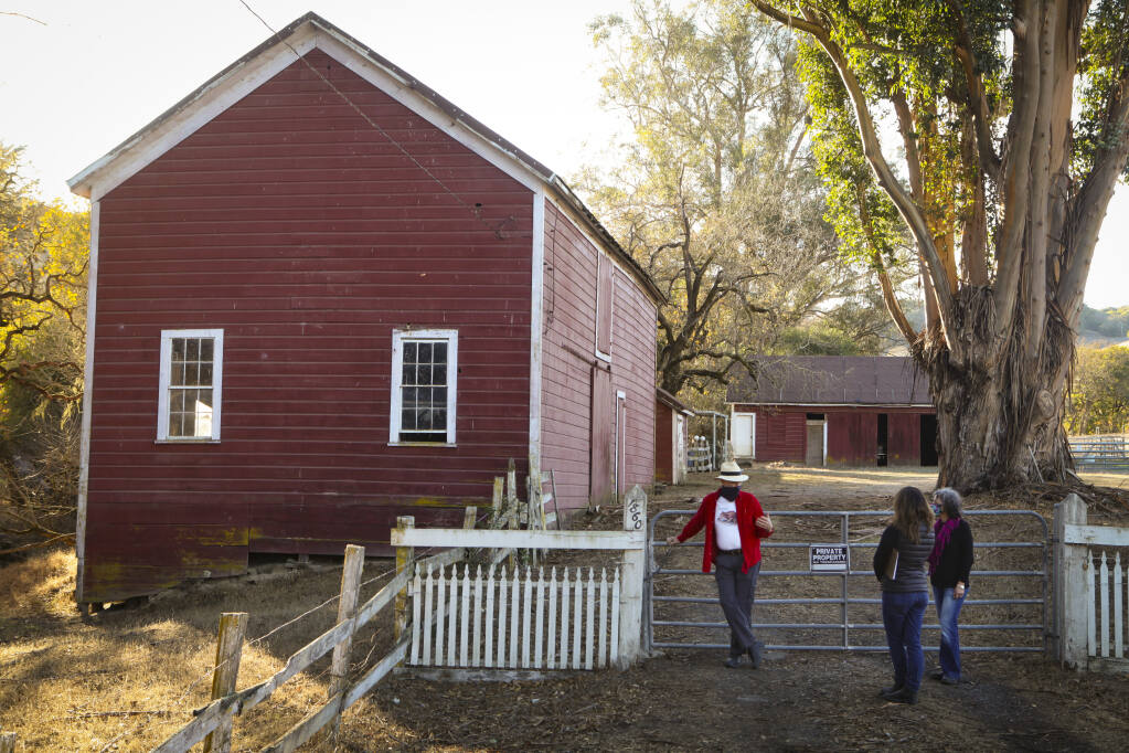 A view of the red barn at Scott Ranch. (CRISSY PASCUAL/ARGUS-COURIER STAFF)
