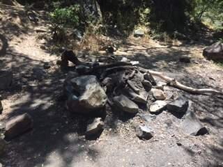 A fire pit in an old quarry high in the hills of east Santa Rosa, adjacent to Trione-Annadel State Park Spring Lake Regional Park, where dozens of teens held a bonfire on Monday, June 19, 2017. (COURTESY OF BRAD SHERWOOD)